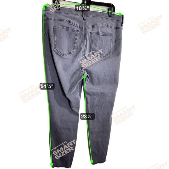 Torrid Skinny Jeans Gray Size 16 Preowned Cotton Bombshell Skinny Super Soft - Picture 4 of 7